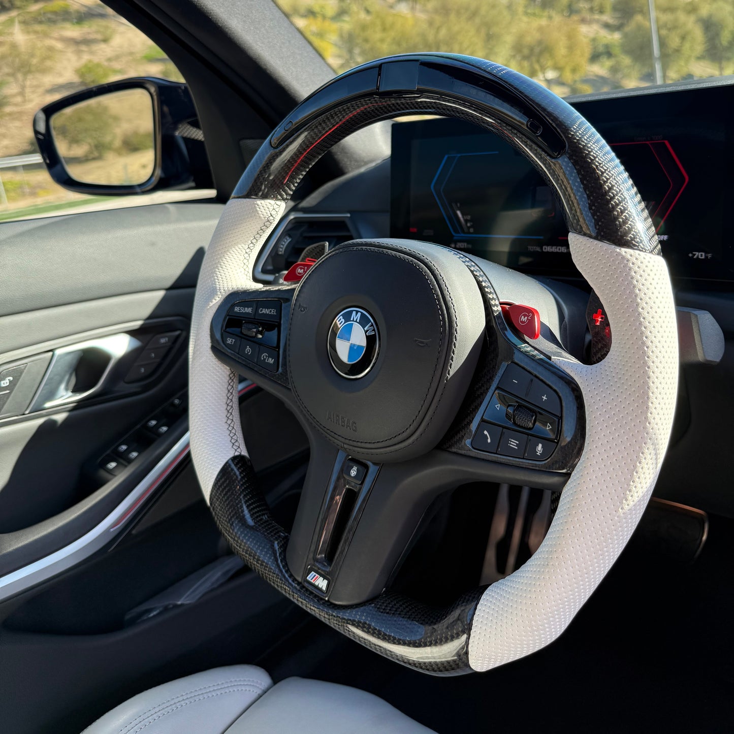 BMW M2/M3/M4/M5/M8 G-Series Carbon Fiber Steering Wheel