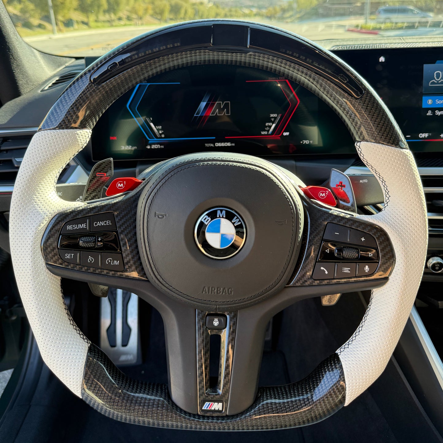 BMW M2/M3/M4/M5/M8 G-Series Carbon Fiber Steering Wheel