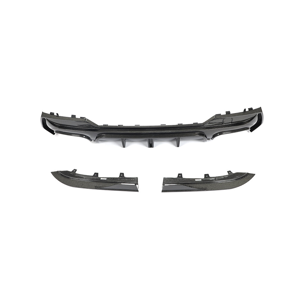 BMW G22 / G23 4-Series M-Sport - F1 Style LED Carbon Fiber Rear Diffuser