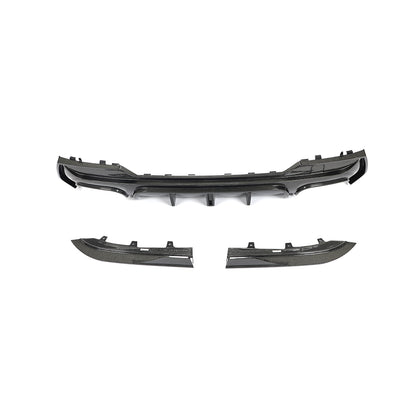 BMW G22 / G23 4-Series M-Sport - F1 Style LED Carbon Fiber Rear Diffuser