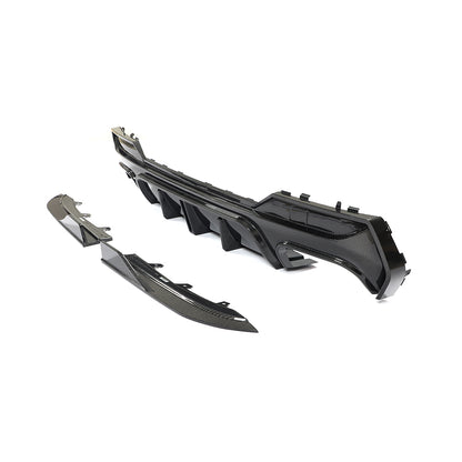 BMW G22 / G23 4-Series M-Sport - F1 Style LED Carbon Fiber Rear Diffuser
