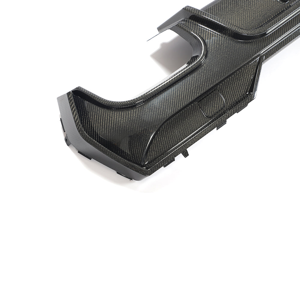 BMW G22 / G23 4-Series M-Sport - F1 Style LED Carbon Fiber Rear Diffuser