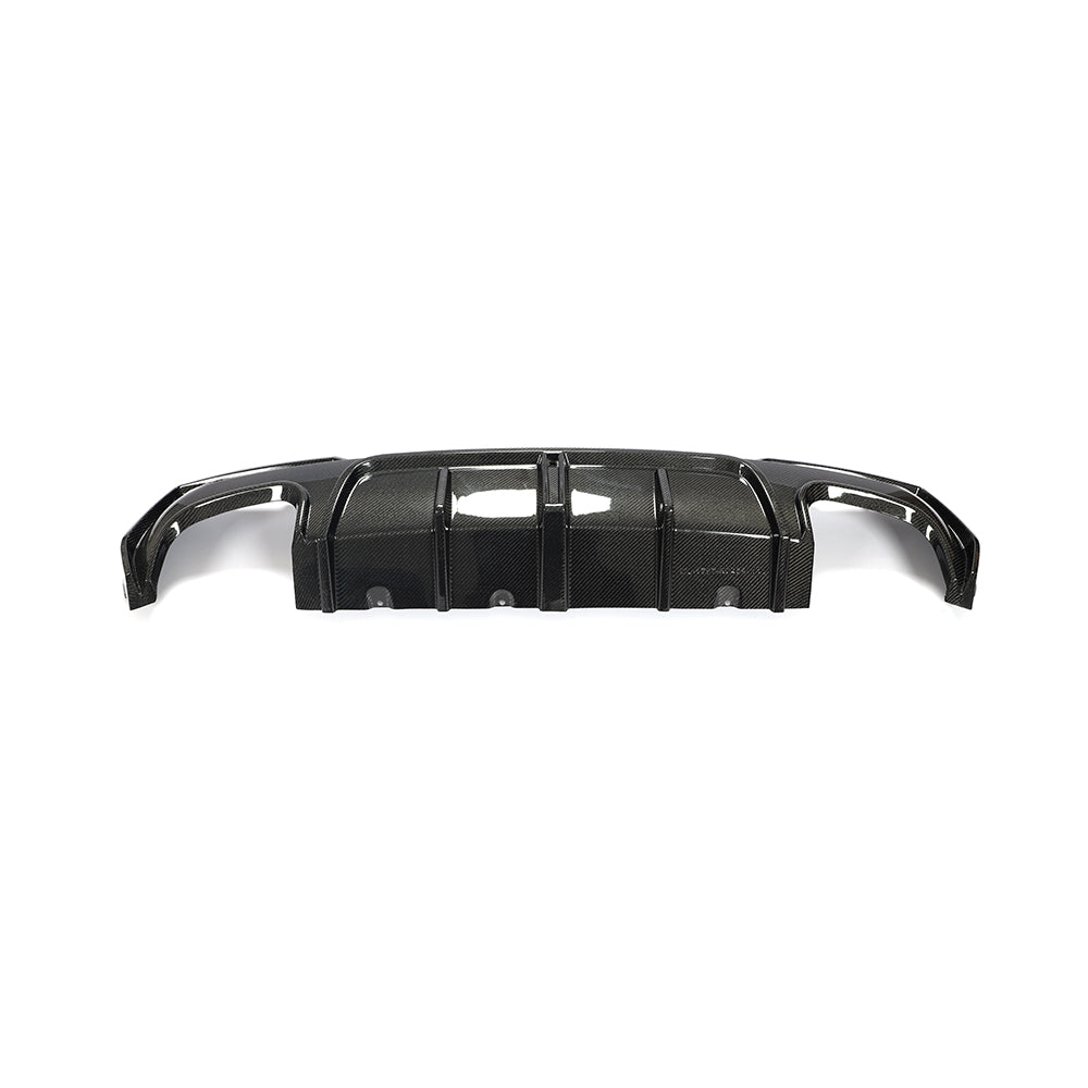 BMW G22 / G23 4-Series M-Sport - F1 Style LED Carbon Fiber Rear Diffuser