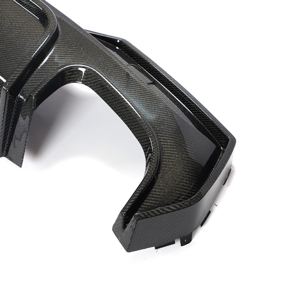 BMW G22 / G23 4-Series M-Sport - F1 Style LED Carbon Fiber Rear Diffuser