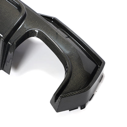 BMW G22 / G23 4-Series M-Sport - F1 Style LED Carbon Fiber Rear Diffuser