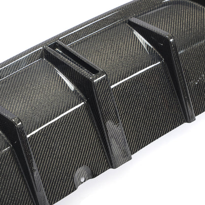 BMW G22 / G23 4-Series M-Sport - F1 Style LED Carbon Fiber Rear Diffuser