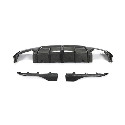 BMW G22 / G23 4-Series M-Sport - F1 Style LED Carbon Fiber Rear Diffuser