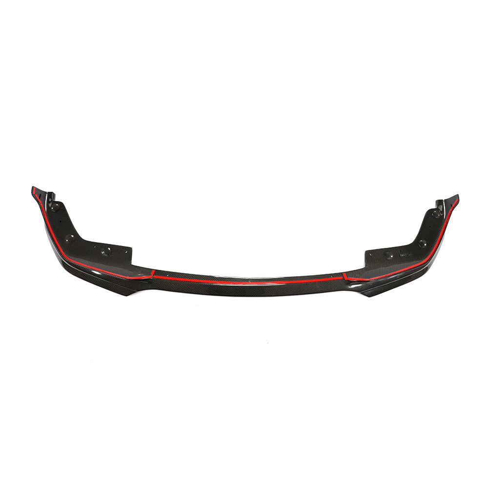 BMW G20 3 Series - Single Side Wet Carbon Fiber Front Lip Design One