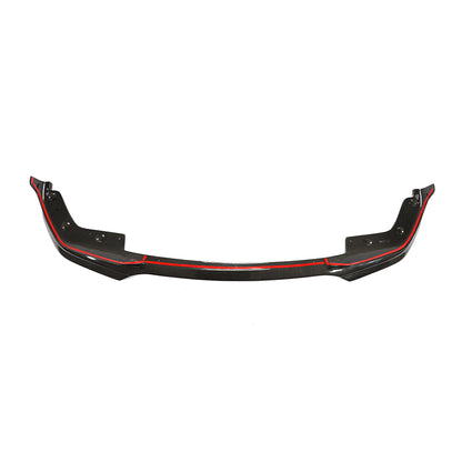 BMW G20 3 Series - Single Side Wet Carbon Fiber Front Lip Design One