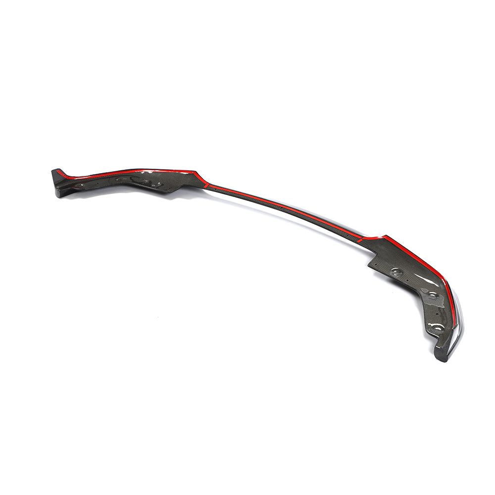 BMW G20 3 Series - Single Side Wet Carbon Fiber Front Lip Design One