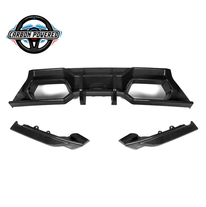 SQ Style Carbon Fiber Rear Diffuser -- For BMW G87 M2