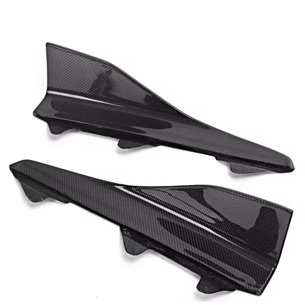 MP Style Carbon Fiber Side Skirts Extensions -- For BMW F87 M2
