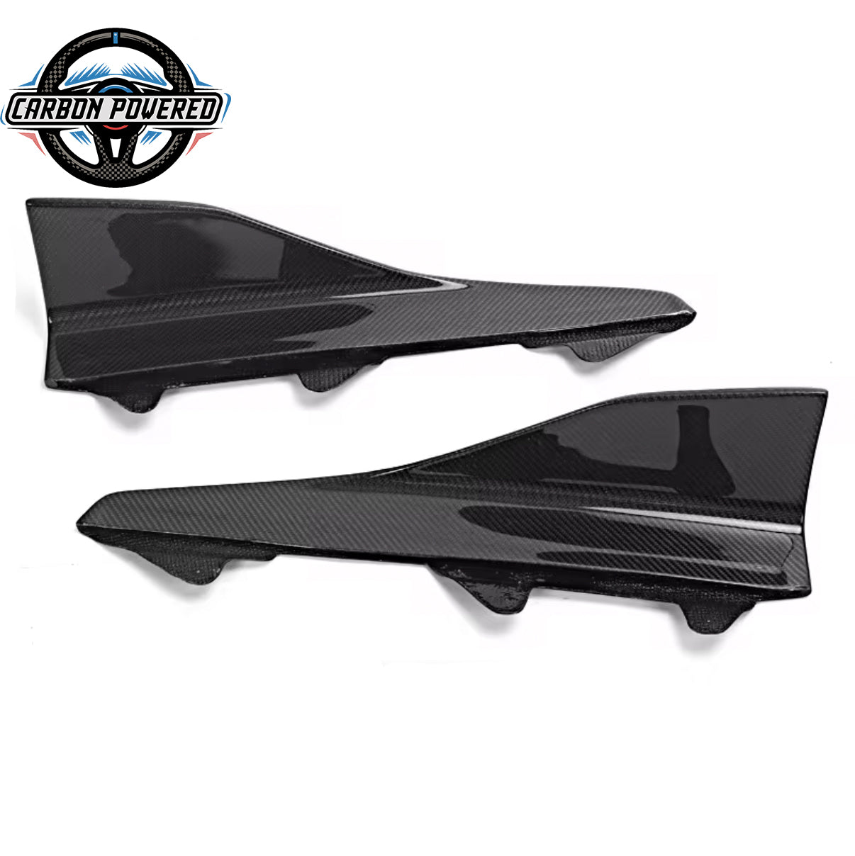 MP Style Carbon Fiber Side Skirts Extensions -- For BMW F87 M2