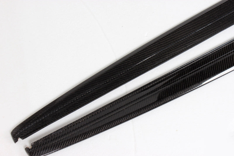 BMW 3-Series F30 - MP Style Wet Carbon Fiber Side Skirts