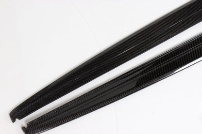 BMW 3-Series F30 - MP Style Wet Carbon Fiber Side Skirts
