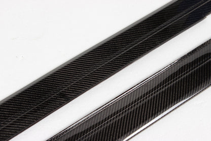 BMW 3-Series F30 - MP Style Wet Carbon Fiber Side Skirts