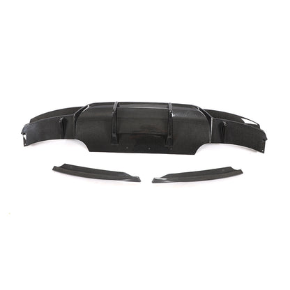 BMW 6-Series Base / BMW M6 - AK Style Wet Carbon Fiber Rear Diffuser