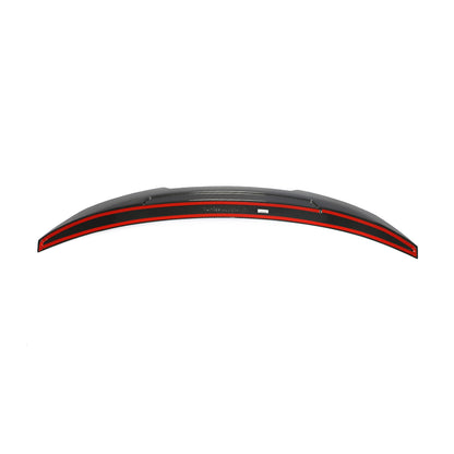 BMW G26 4-Series / i4 - PSM Style Wet Carbon Fiber Rear Trunk Spoiler