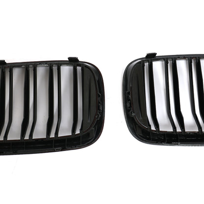 BMW G30 5-Series / BMW F90 M5 - Dual Slat Style Wet Carbon Fiber + ABS Grill