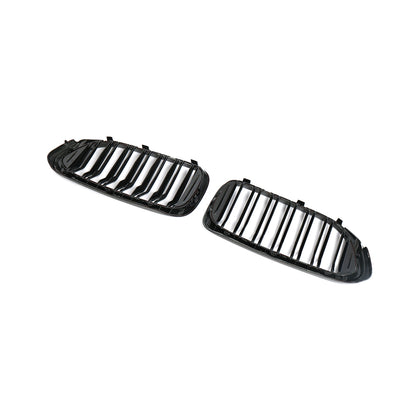 BMW G30 5-Series / BMW F90 M5 - Dual Slat Style Wet Carbon Fiber + ABS Grill