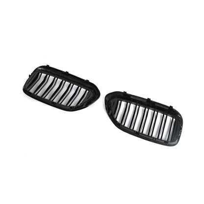 BMW G30 5-Series / BMW F90 M5 - Dual Slat Style Wet Carbon Fiber + ABS Grill