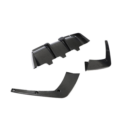 BMW 6-Series Base / BMW M6 - V-Style Wet Carbon Fiber Rear Diffuser