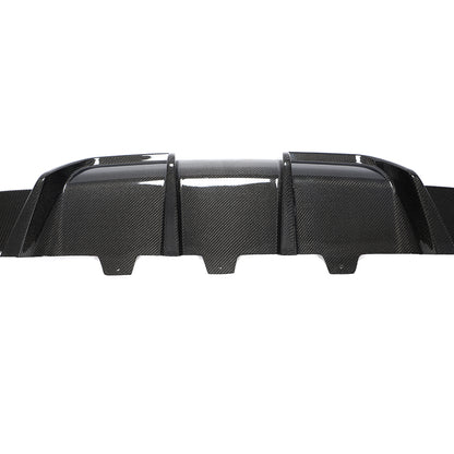 BMW 6-Series Base / BMW M6 - V-Style Wet Carbon Fiber Rear Diffuser