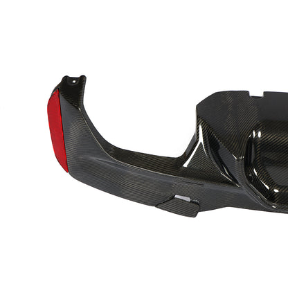 BMW G30 5-Series / BMW F90 M5 - P Style Wet Carbon Fiber Rear Diffuser