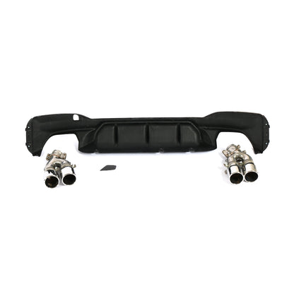 BMW G30 5-Series / BMW F90 M5 - P Style Wet Carbon Fiber Rear Diffuser
