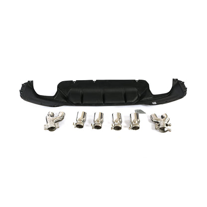 BMW G30 5-Series / BMW F90 M5 - P Style Wet Carbon Fiber Rear Diffuser