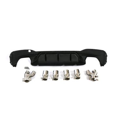 BMW G30 5-Series / BMW F90 M5 - P Style Wet Carbon Fiber Rear Diffuser