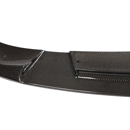 BMW G30 5-Series - 3D Style Wet Carbon Fiber Front Lip