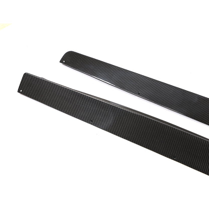 BMW 8-Series G14 / G15 - 3D Style Dry Carbon Fiber Side Skirts