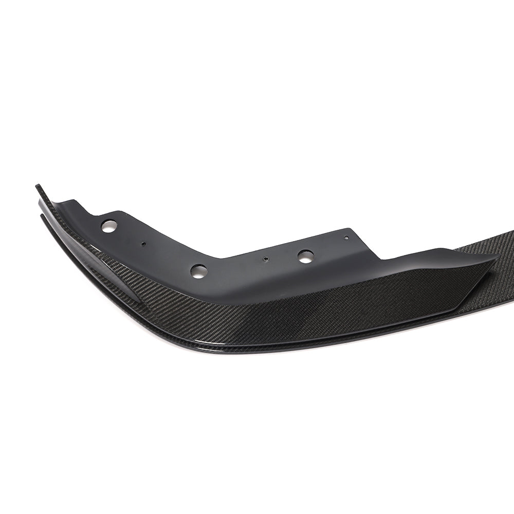 BMW G20 3 Series - Single Side Wet Carbon Fiber Front Lip Design Two