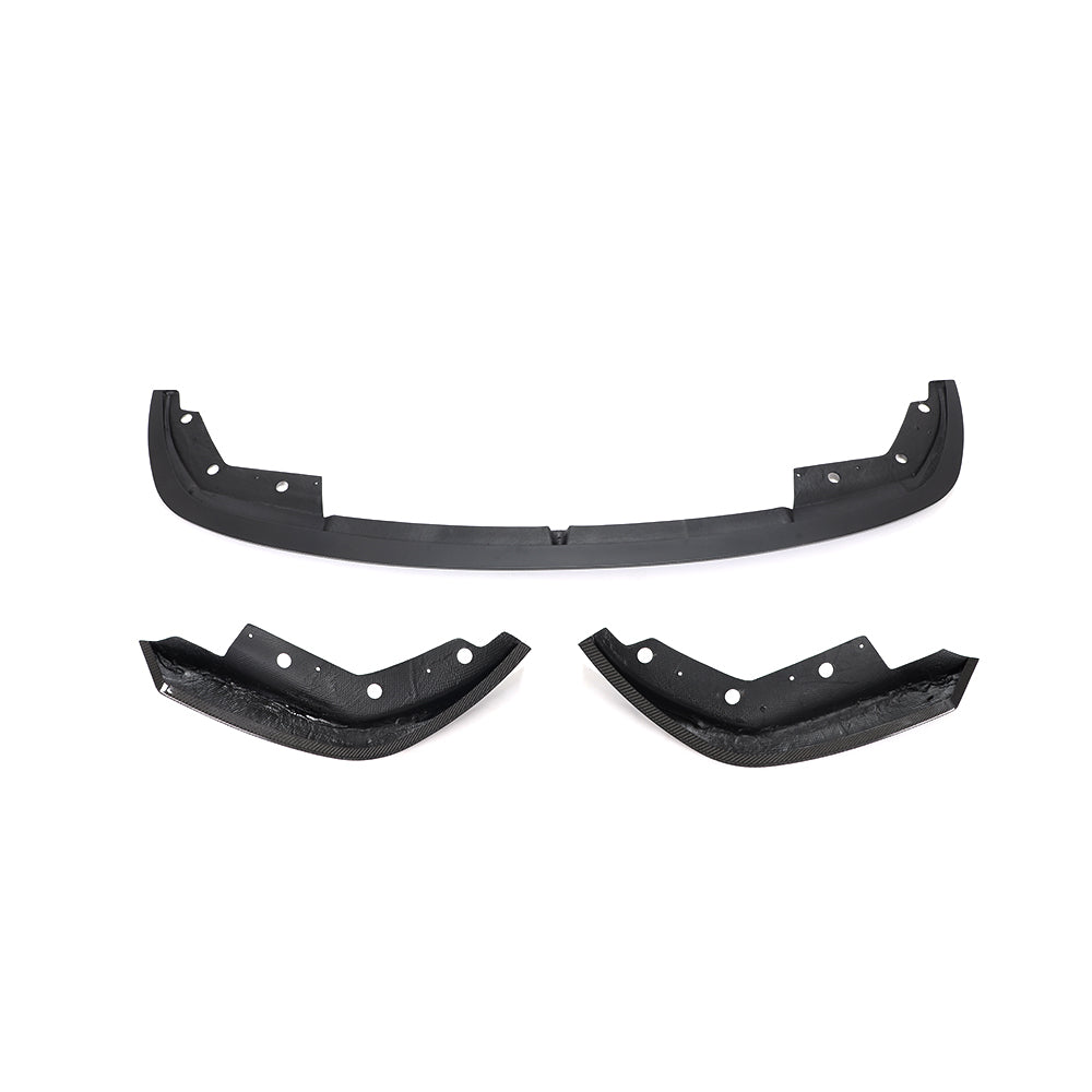 BMW G20 3 Series - Single Side Wet Carbon Fiber Front Lip Design Two