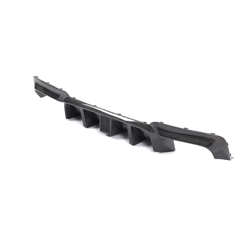 BMW F10 5-Series M-Sport - LED Style Wet Carbon Fiber Rear Diffuser