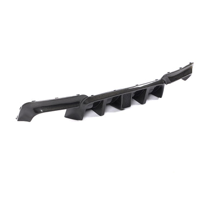 BMW F10 5-Series M-Sport - LED Style Wet Carbon Fiber Rear Diffuser