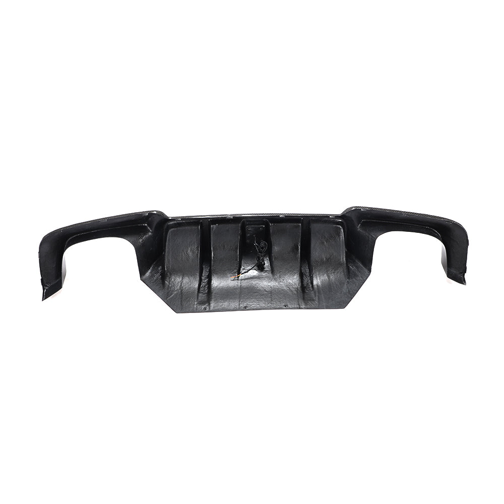BMW F10 5-Series M-Sport - LED Style Wet Carbon Fiber Rear Diffuser