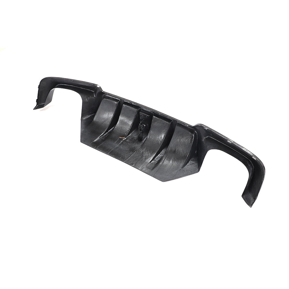 BMW F10 5-Series M-Sport - LED Style Wet Carbon Fiber Rear Diffuser