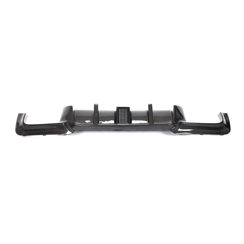 BMW F10 5-Series M-Sport - LED Style Wet Carbon Fiber Rear Diffuser