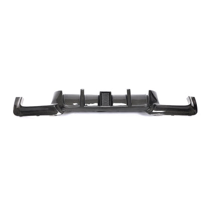 BMW F10 5-Series M-Sport - LED Style Wet Carbon Fiber Rear Diffuser