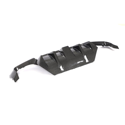 BMW F10 5-Series M-Sport - LED Style Wet Carbon Fiber Rear Diffuser