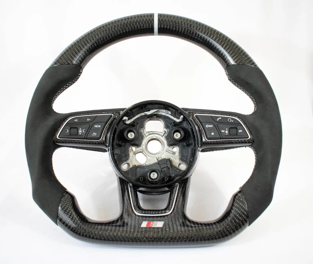 Audi B9 A3/S3/RS3 A4/S4 A5/S5/RS5 Carbon Fiber Steering Wheel 17-23