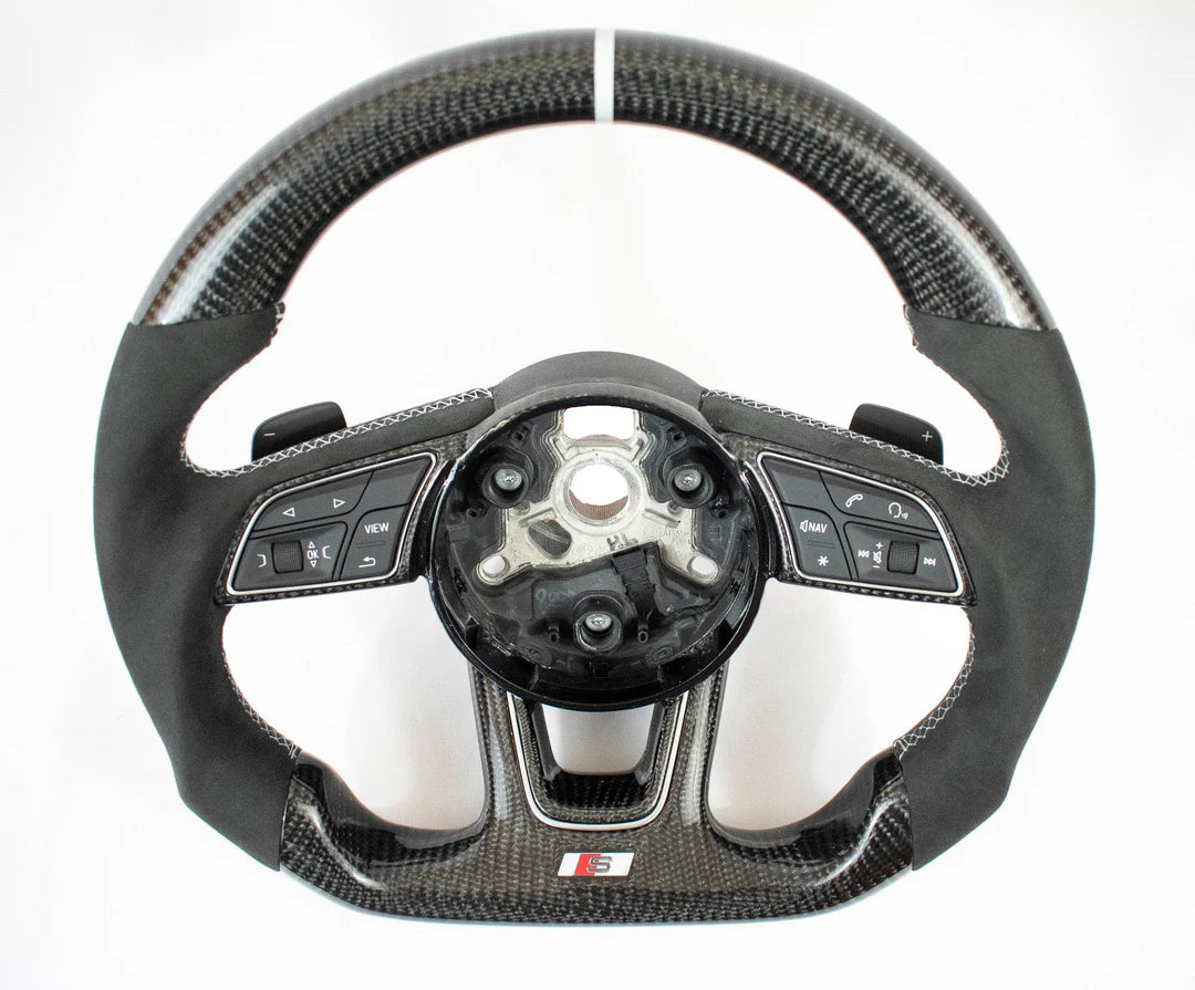 Audi B9 A3/S3/RS3 A4/S4 A5/S5/RS5 Carbon Fiber Steering Wheel 17-23