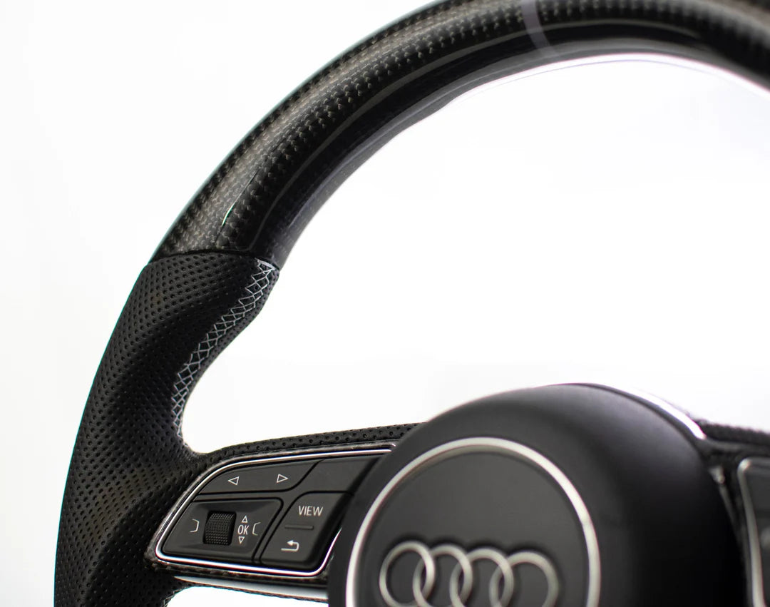 Audi B9 A3/S3/RS3 A4/S4 A5/S5/RS5 Carbon Fiber Steering Wheel 17-23