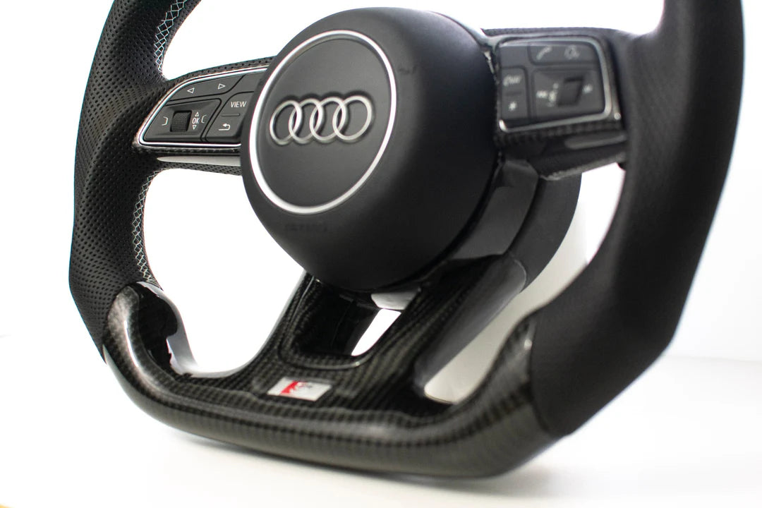 Audi B9 A3/S3/RS3 A4/S4 A5/S5/RS5 Carbon Fiber Steering Wheel 17-23