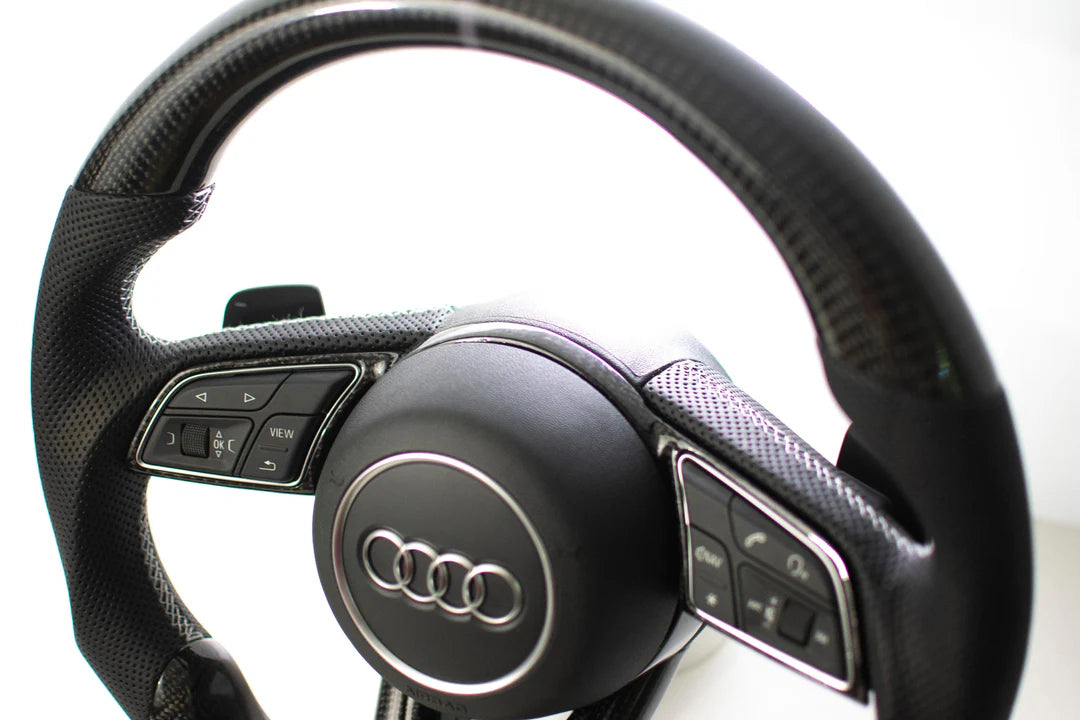 Audi B9 A3/S3/RS3 A4/S4 A5/S5/RS5 Carbon Fiber Steering Wheel 17-23