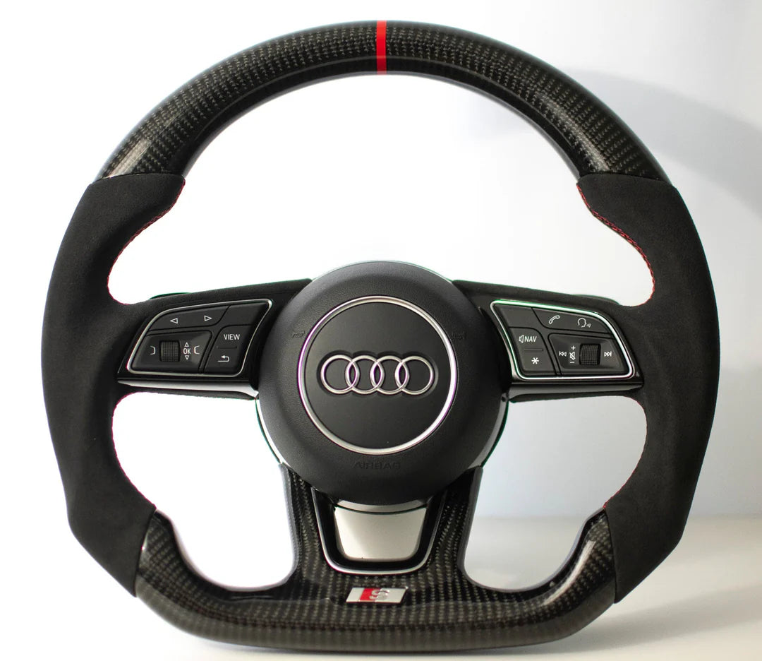 Audi B9 A3/S3/RS3 A4/S4 A5/S5/RS5 Carbon Fiber Steering Wheel 17-23