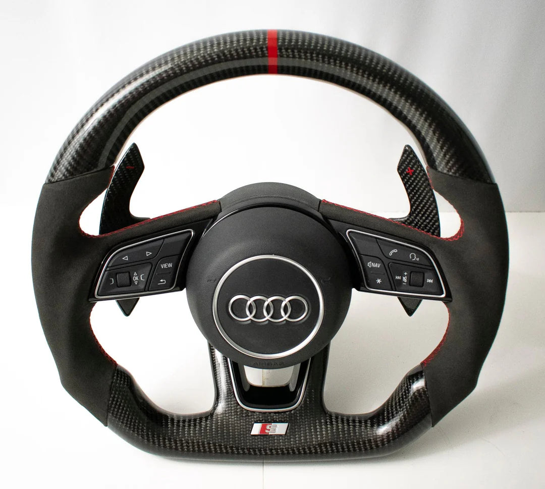 Audi B9 A3/S3/RS3 A4/S4 A5/S5/RS5 Carbon Fiber Steering Wheel 17-23