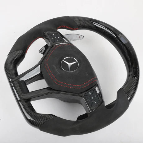 Mercedes-Benz W176/W204/W212/W218 2011-2015 A/C/E/CLS/CLA Class Carbon Fiber Steering Wheel